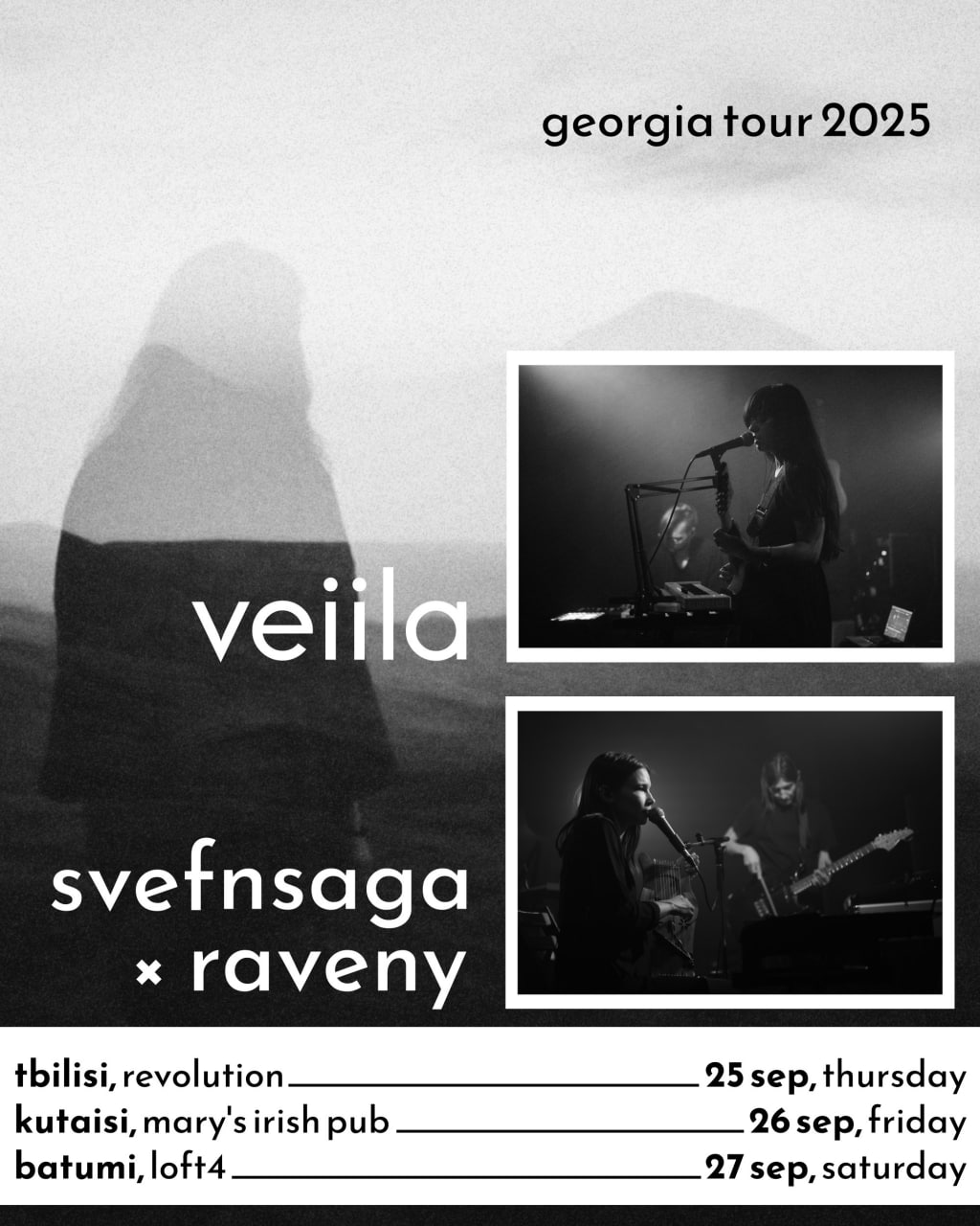 svefnsaga x raveny — georgian tour with veiila, september 25/26/27, 2025, tbilisi/kutais/batumi